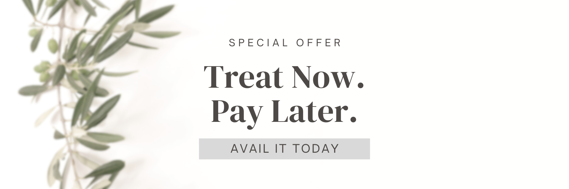 Treat Now. Pay Later.